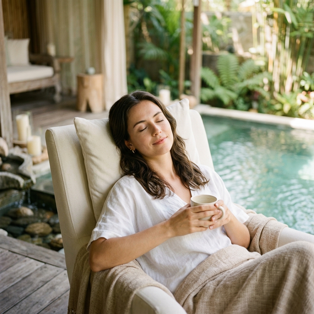 Peaceful wellness lifestyle